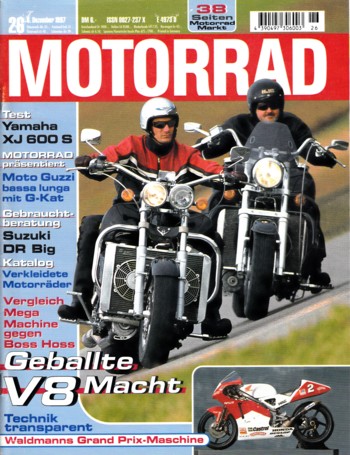MOTORRAD 26/1997 – Boss Hoss V8 vs. Mega Machines; Test Yamaha XJ 600 S Diversion