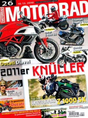 MOTORRAD 26/2010 – Top-Test Kawasaki Z 1000 SX; Gebrauchtkauf Aprilia Pegaso 650