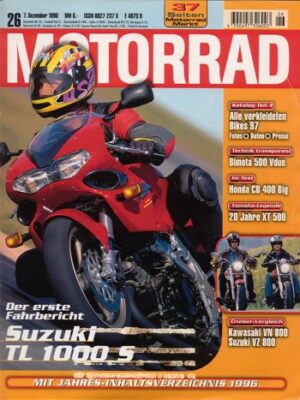 MOTORRAD 26/1996 – Suzuki TL 1000 S; Kawasaki VN 800 Classic vs. Suzuki VZ 800 Marauder