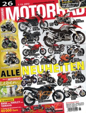 MOTORRAD 26/2012 – Top-Test Yamaha FJR 1300; Gebrauchtberatung Honda CB 1000 R