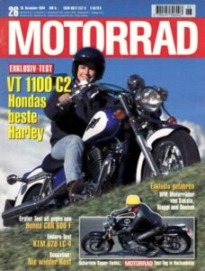 Titelseite: MOTORRAD 26/1994 – Test Honda CBR 600 F; Test Honda VT 1100 C2 Shadow Ace