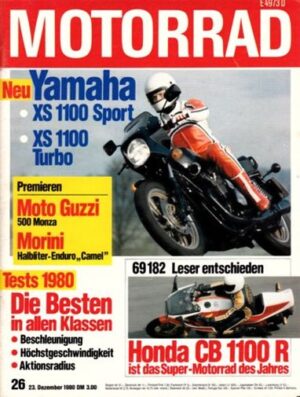 MOTORRAD 26/1980 – Honda CB 400 Four, ab Modell 1975