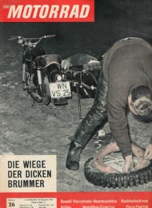 DAS MOTORRAD 26/1962 – Benelli 250 ccm Vierzylinder, die berühmte italienische Rennmaschine wurde zerlegt