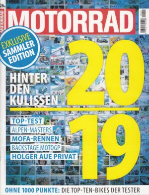 MOTORRAD 26a/2019 – Sammler‑Edition 2019: Hinter den Kulissen, Top‑Test, Alpen‑Masters