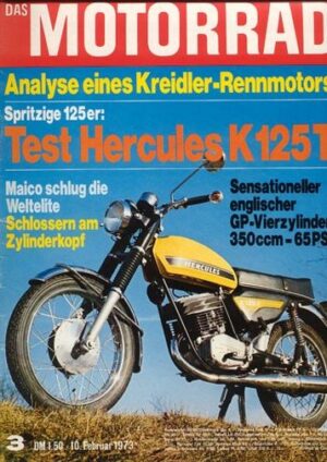 DAS MOTORRAD 3/1973 – Test Hercules K 125 T