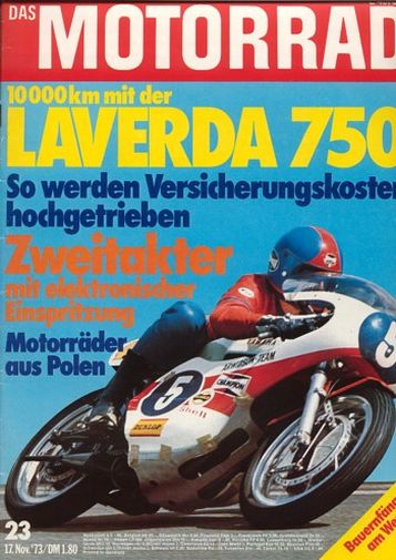 DAS MOTORRAD 23/1973 – Dauertest Laverda 750 SF; Test Yamaha TZ 350