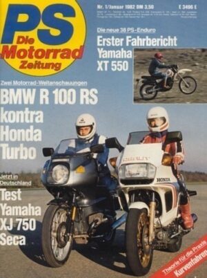 PS 1/1982 – BMW R 100 RS vs. Honda CX 500 Turbo, Yamaha XT 550