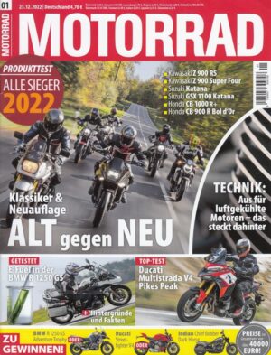 MOTORRAD 01/2023 – Gebrauchtkauf Honda CB 500 X, alle Testsieger Produkttests 2022