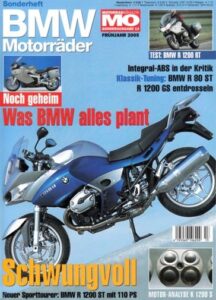 Titelseite: MO BMW Motorräder - R 1200 GS, R 1200 RT, R 1200 ST, R 80 ST, K 1200 S - Sonderausgabe 13