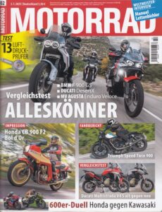 Titelseite: MOTORRAD 02/2025 – Vergleich Honda CBR 600 RR vs. Kawasaki ZX-6R