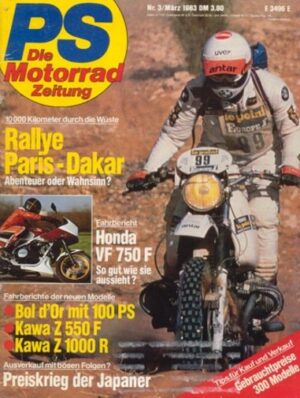 PS 3/1983 – Honda VF 750 F, Kawasaki Z 1000 R, Honda CB 1100 F Super Bol'Or