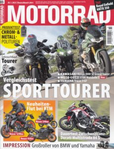 Titelseite: MOTORRAD 03/2023 – Ducati Multistrada V4 S im Dauertest plus Zubehör-Tipps