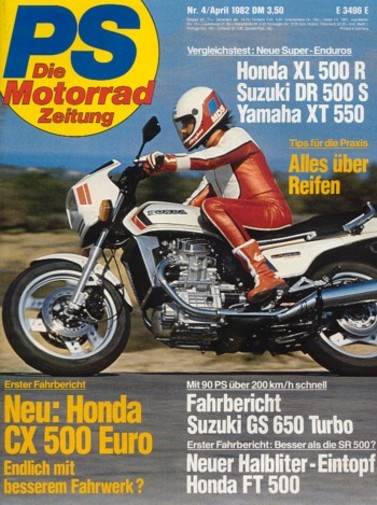 04 PS 4/1982 – Honda CX 500, Honda XL 500 R vs. Suzuki DR 500 S vs. Yamaha XT 550