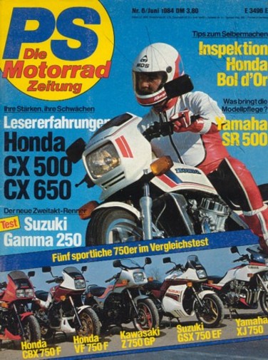 PS 6/1984 – Test Suzuki RG 250 Gamma, Honda XBX 500, Yamaha SR 500