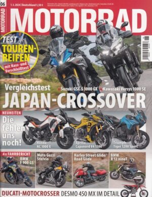 MOTORRAD 06/2024 – Suzuki GSX-S 1000 GX vs. Kawasaki Versys 1000 SE
