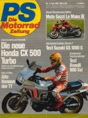 PS 7/1981 – Honda CX 500 Turbo, Suzuki GS 1000 G, Moto Guzzi Le Mans III