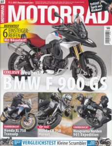 Titelseite: MOTORRAD 07/2023 – Top-Test Honda CB 750 Hornet, Suzuki Hayabusa 1999