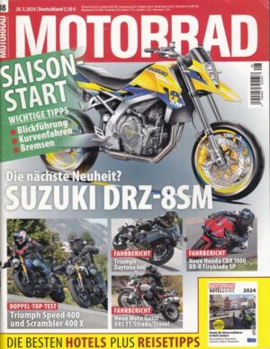 MOTORRAD 08/2024 – Top-Test Triumph Speed 400 & Scrambler 400 X
