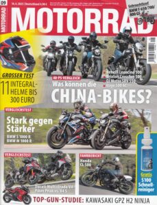 Titelseite: MOTORRAD 09/2023 – Vergleich BMW S 1000 R vs. M 1000 R - stark vs. stärker