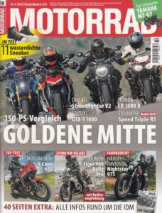 Titelseite: MOTORRAD 10/2022 – Gebrauchtkauf Yamaha MT-07, Top-Test Moto Morini X-Cape 650