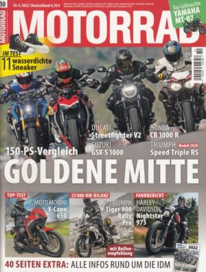 10 MOTORRAD 10/2022 – Gebrauchtkauf Yamaha MT-07, Top-Test Moto Morini X-Cape 650