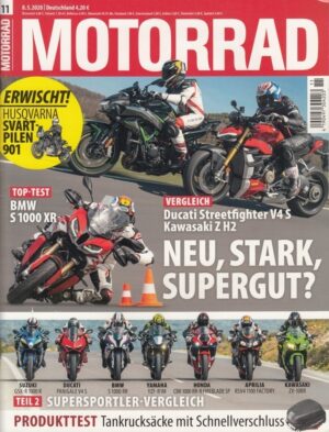 MOTORRAD 11/2020 – Ducati Streetfighter V4 S, Kawasaki Z H2, Supersportler, BMW S 1000 XR