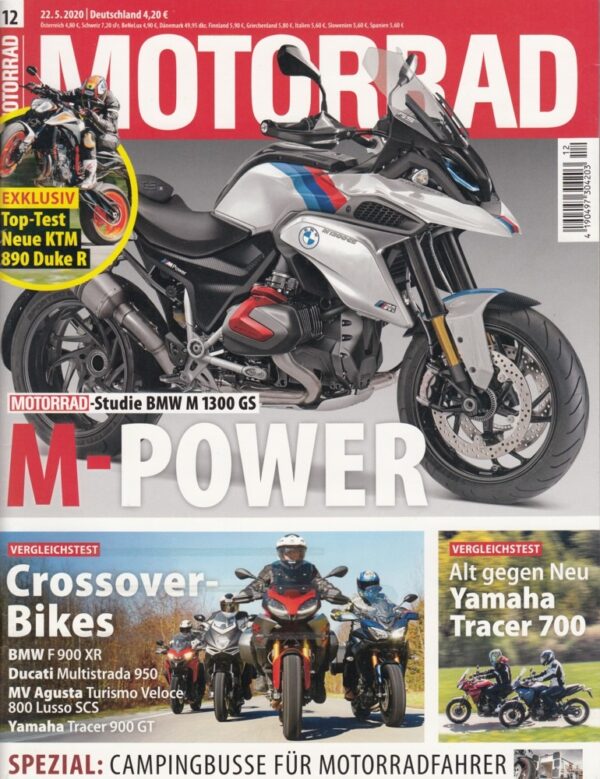 MOTORRAD 12/2020 – BMW M 1300 GS, Crossover-Bikes, Yamaha Tracer 700, KTM 890 Duke R