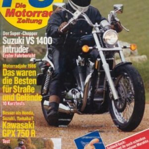 PS 12/1986 – Test Kawasaki GPX 750 R, Fahrbericht Suzuki VS 1400 Intruder