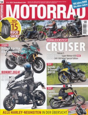 MOTORRAD 14/2023 – Test Suzuki V-Strom 800 DE, Fantic Caballero 700