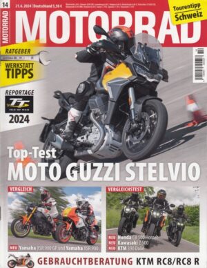 MOTORRAD 14/2024 – Top-Test Moto Guzzi Stelvio; Vorstellung KTM 125 Duke