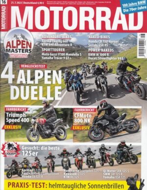 MOTORRAD 16/2023 – Fahrberichte Triumph Speed 400 & CFMoto 800 NK