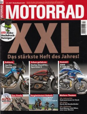 MOTORRAD 17/2021 – Aprilia Tuareg 660 & Harley-Davidson Sportster S