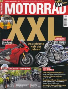 Titelseite: MOTORRAD 17/2024 – Top-Test Aprilia RS 456; Gebrauchtkauf Yamaha MT-09