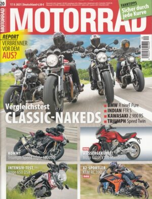 20 MOTORRAD 20/2021 – BMW R nineT Pure im Vergleich, Intensiv-Test Voge 650 DSX
