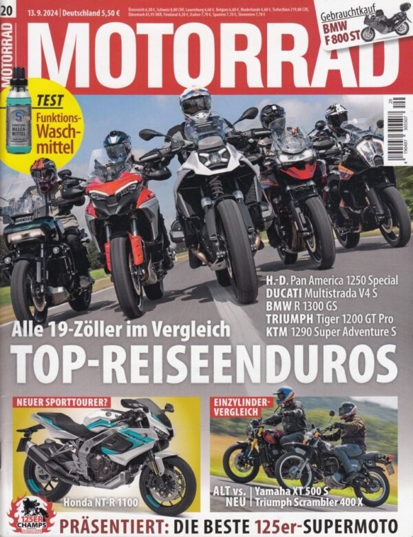 MOTORRAD 20/2024 – Vergleich Yamaha XT 500 S vs. Triumph Scrambler 400 X