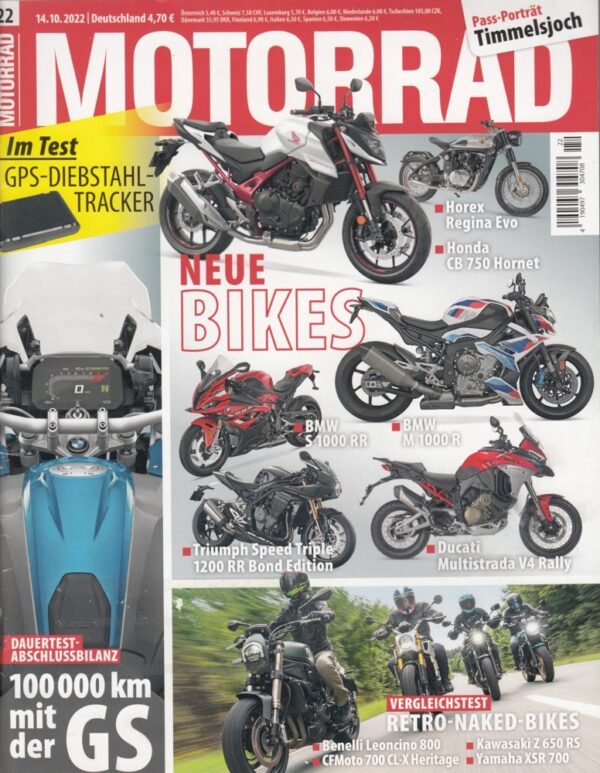 MOTORRAD 22/2022 – Dauertest-Abschlussbilanz BMW R 1250 GS