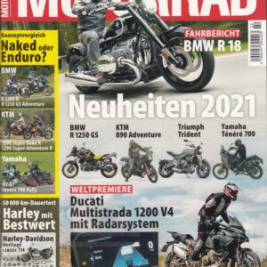 MOTORRAD 22/2020 – Neuheiten 2021, BMW R 18, Ducati Multistrada V4, Harley Heritage