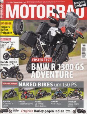 MOTORRAD 23/2024 – Test BMW R 1300 GS Adventure; Kawasaki Versys 1100 SE