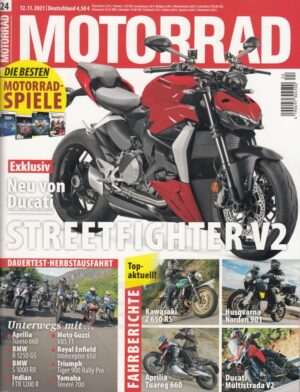 MOTORRAD 24/2021 – Fahrberichte Ducati Multistrada V2 S, Kawasaki Z 650 RS