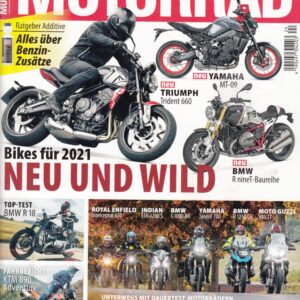 MOTORRAD 24/2020 – Neue Bikes 2021, BMW R18, Trident 660, MT-09, Herbst-Ausfahrt