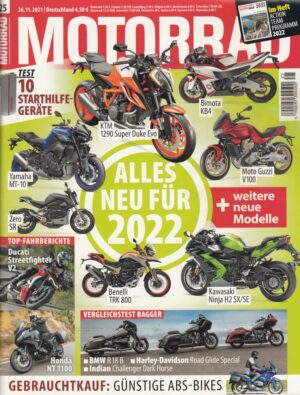 MOTORRAD 25/2021 – Fahrberichte Ducati Streetfighter V2, Honda NT 1100