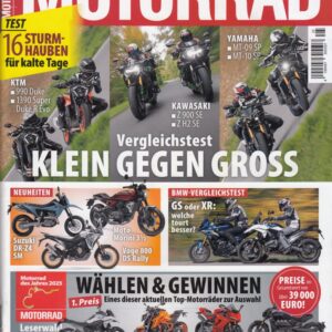 MOTORRAD 25/2024 – Vergleich BMW R 1300 GS vs. BMW S 1000 XR