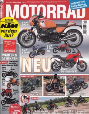 MOTORRAD 26/2024 – Fahrberichte Kawasaki Ninja 1100 SX, Honda NT 1100