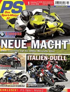 Titelseite: PS 1/2010 – BMW S 1000 RR im Spezial, Kawasaki Z1000, FTR-Moto2