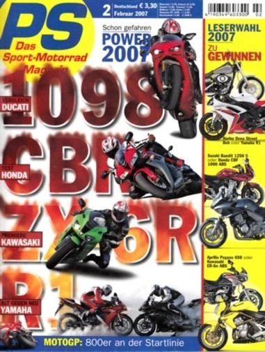 PS 2/2007 – Vergleich Yamaha YZF-R1 alt/neu; Ducati 998 S vs. 1098 S