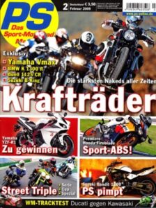 Titelseite: PS 2/2009 – Yamaha Vmax, BMW K 1300 R, Buell 1125 CR, Suzuki B-King