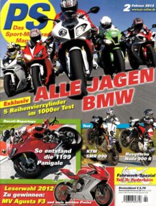 Titelseite: PS 2/2012 – BMW S 1000 vs. alle; KTM SMR 990 vs. Husqvarna Nuda 900 R