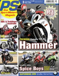 Titelseite: PS 3/2009 – Yamaha YZF-R1, Ducati 1198S, Honda Fireblade