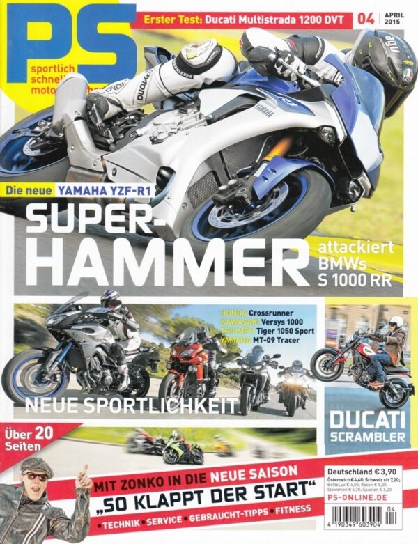 04 PS 4/2015 – Fahrberichte Yamaha YZF-R1; Ducati Multistrada 1200 DVT
