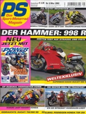PS 5/2002 – Test Ducati 998 R, Honda TSR 250 von Katja Poensgen